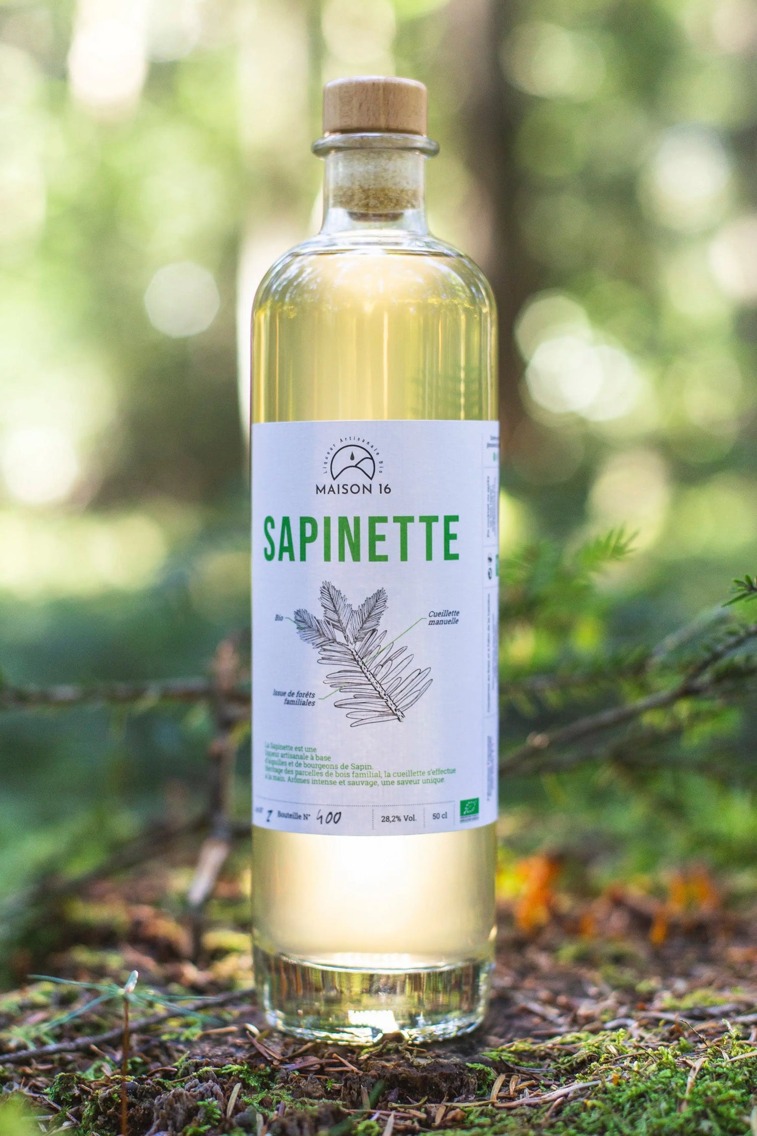 Liqueur de Sapin – Le Vert Sapin (Bouteille Satinée) – 70cl